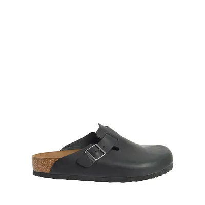 Women's Boston Oiled Leather Clogs