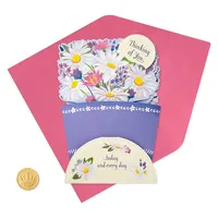 Flower Bouquet 3d Pop-up Thinking Of You Card