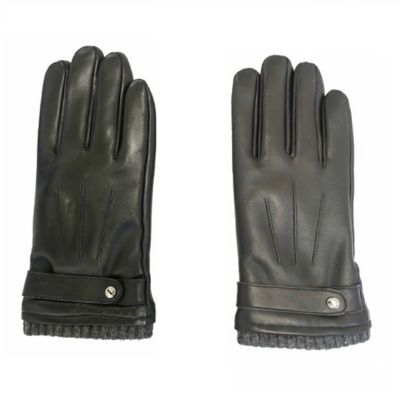 Leather Glove With Belt, I-touch
