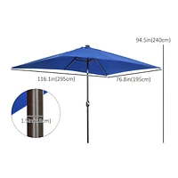 Rectangle Solar Powered Umbrella