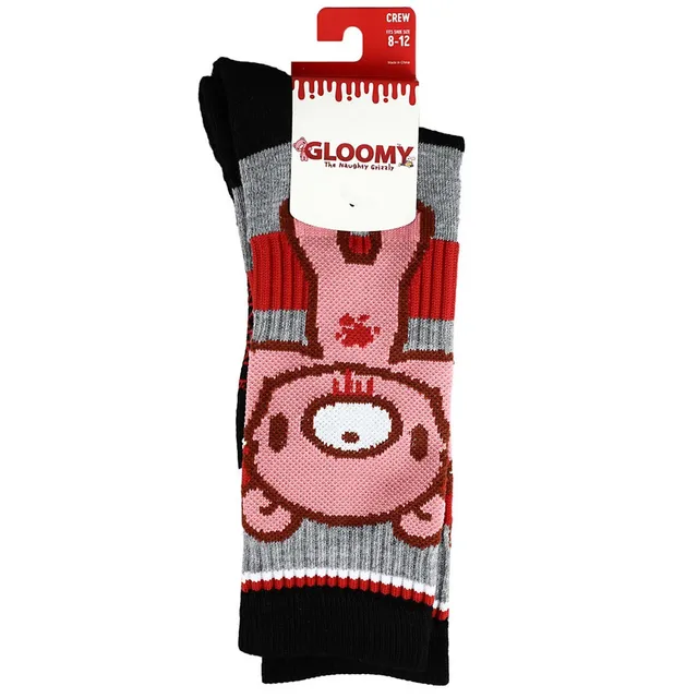 Bioworld Gloomy Bear Hands Up Crew Socks