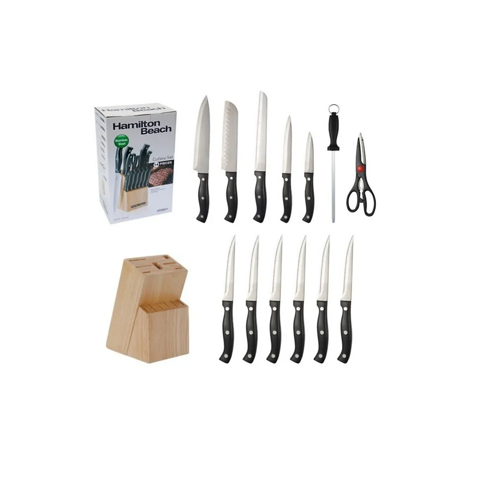 14-piece Stainless Steel Knife Set