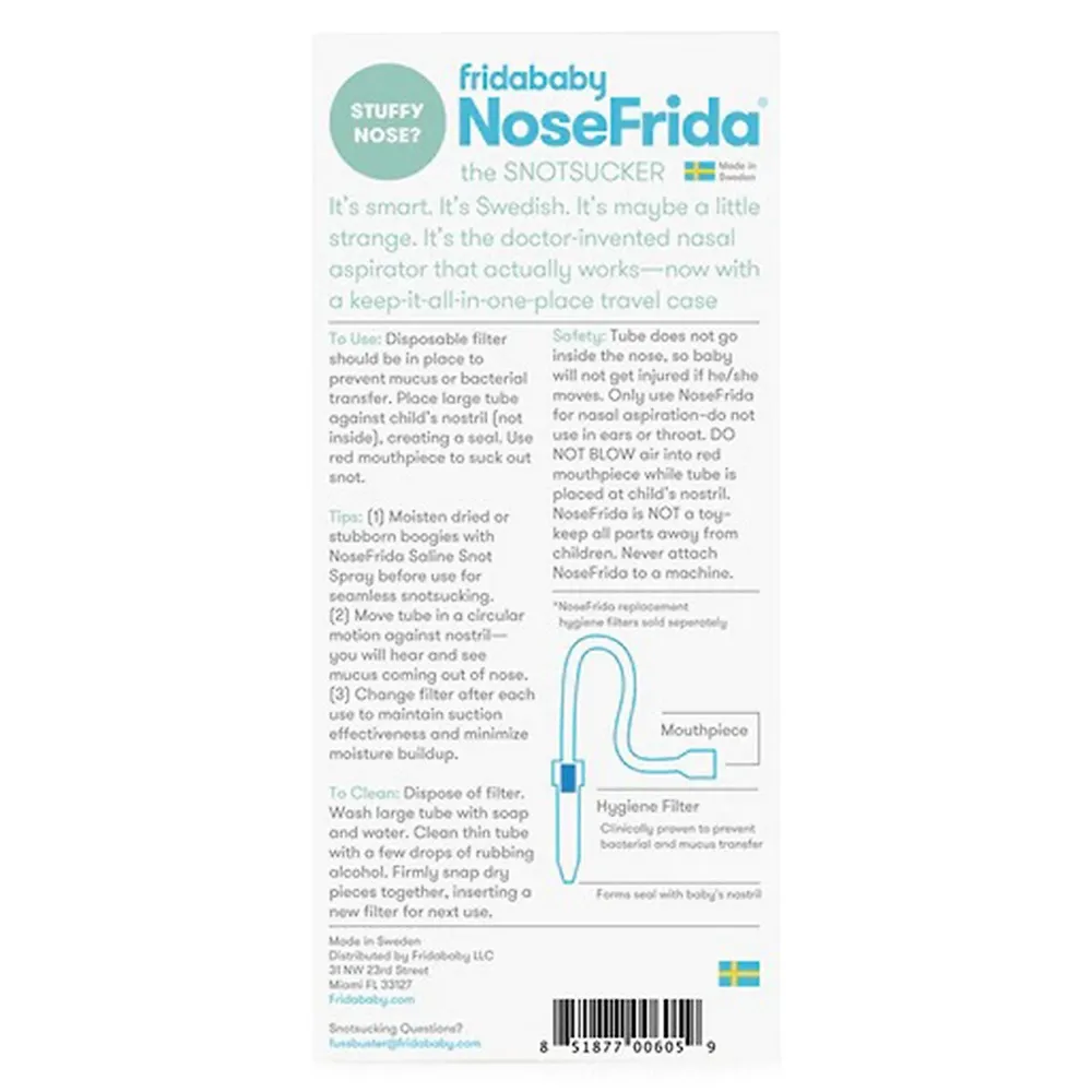 NoseFrida 2-Piece The Snotsucker & Travel Case Set
