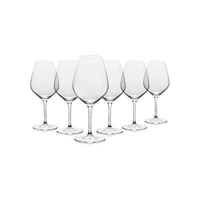 Crystal 6-Piece Wine Glass Set