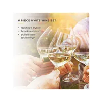 Crystal 6-Piece White Wine Glass Set