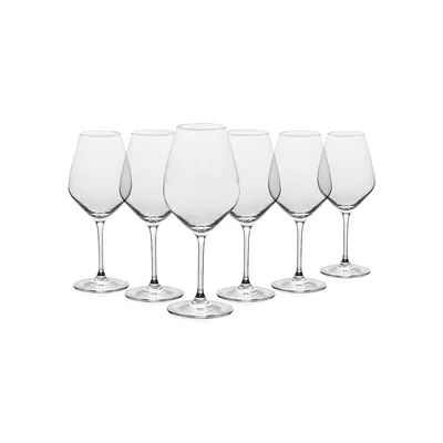 Crystal 6-Piece White Wine Glass Set