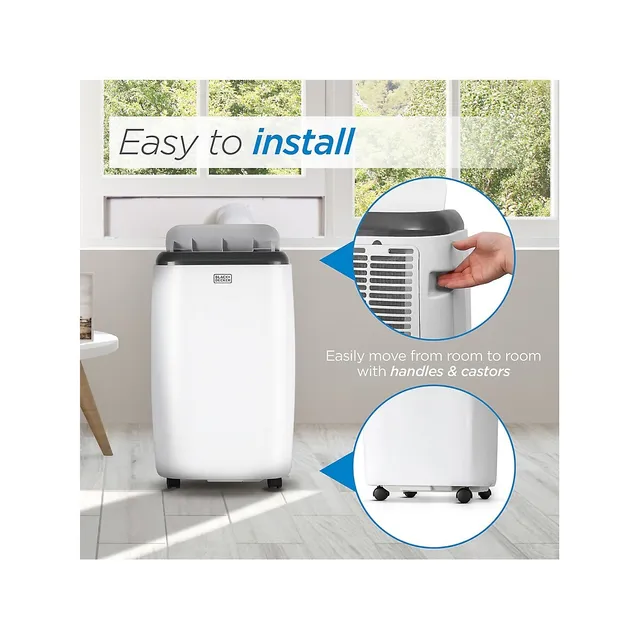 Black+decker 5,000 Btu (sacc/cec) Portable Air Conditioner With Remote  Control, Bpp05wtb, White : Target