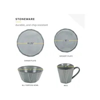 Stoneware 16-Piece Dinnerware Set