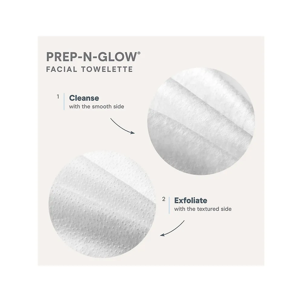 Prep-N-Glow Cleanse + Exfoliation Cloths Travel