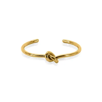 Knot 18K Goldplated Bangle Bracelet