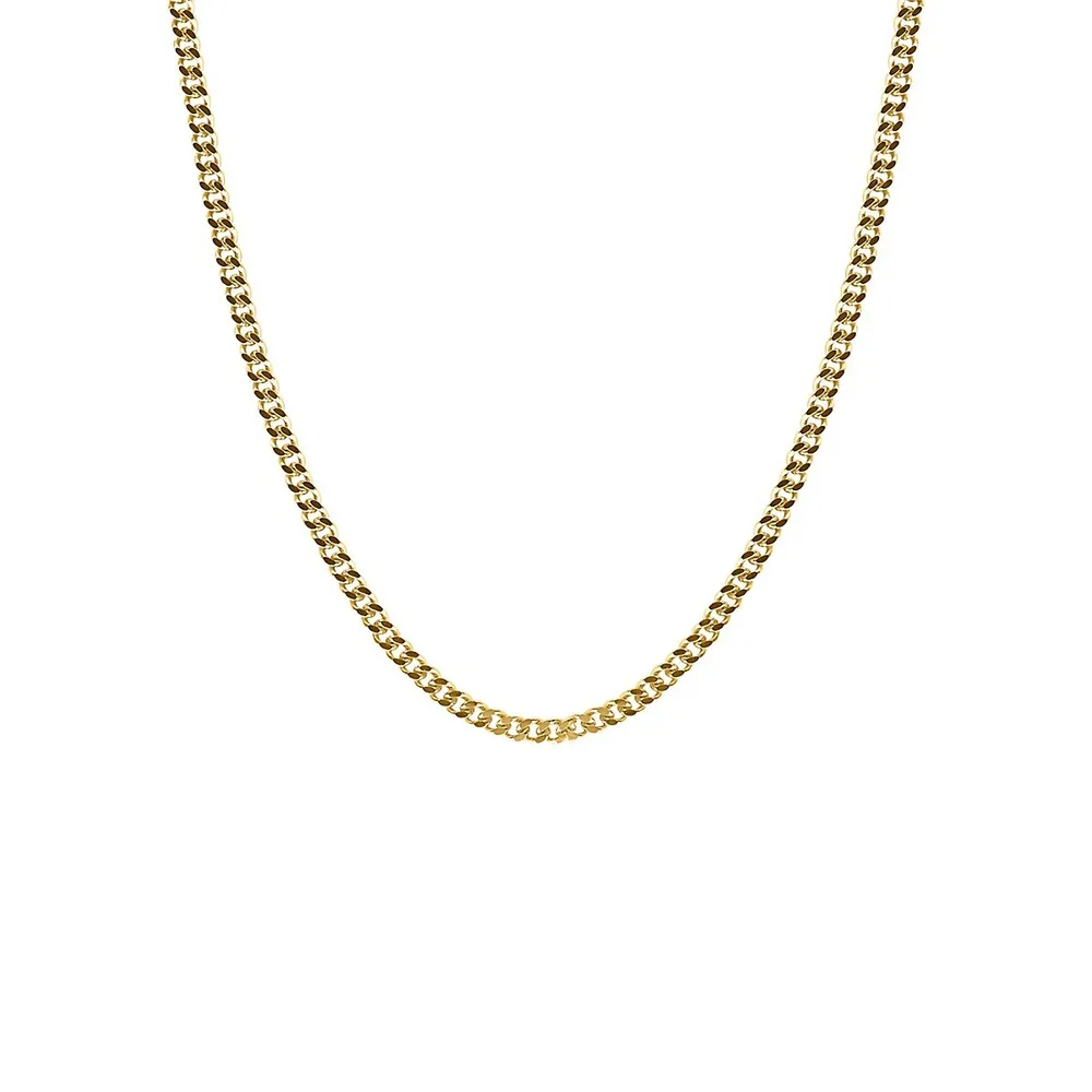 18K Goldplated Cuban Link Necklace