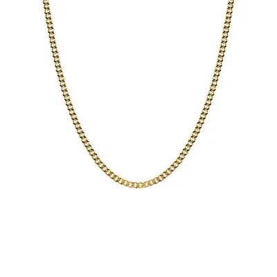 18K Goldplated Cuban Link Necklace