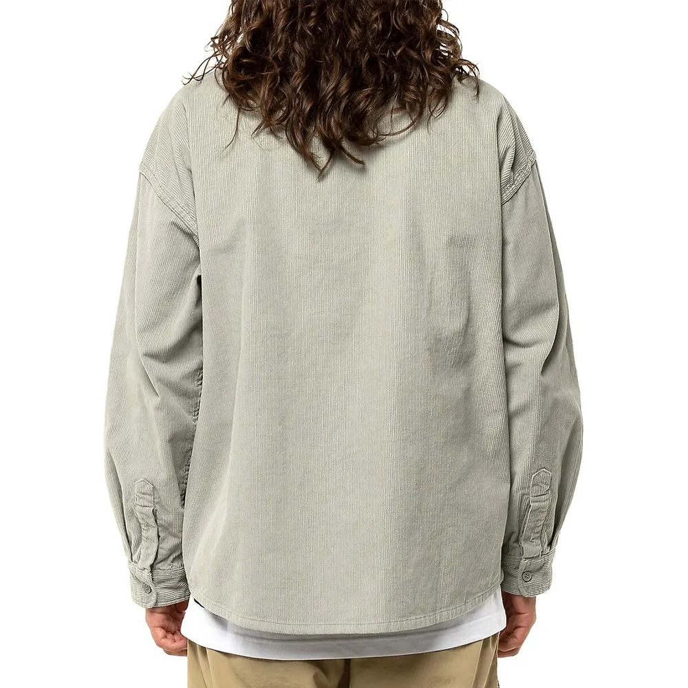 Veste-chemise de coupe classique en coton velours côtelé