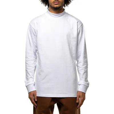 Mockneck Cotton Sweatshirt
