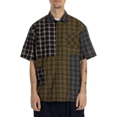 Collection 012 Patchwork Short-Sleeve Shirt