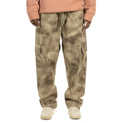 Pantalon cargo à motif camouflage