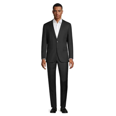 Slim-Fit Stretch Knit Nested Suit