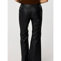 Gaia Vegan Leather Flared Pants