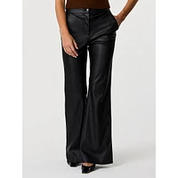 Gaia Vegan Leather Flared Pants