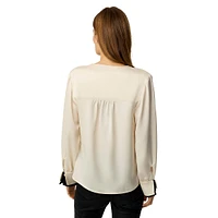 Harmony Double-Cuff Blouse