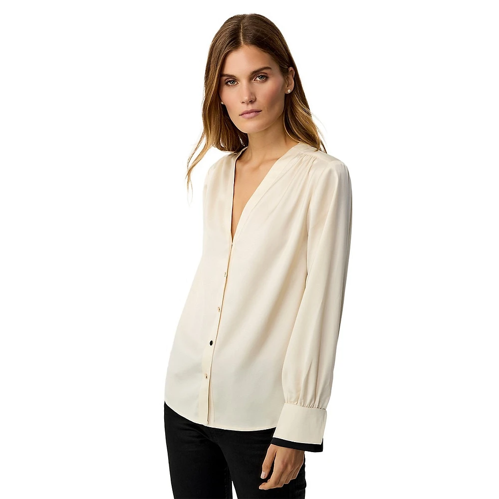 Harmony Double-Cuff Blouse