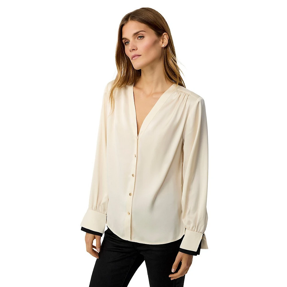 Harmony Double-Cuff Blouse