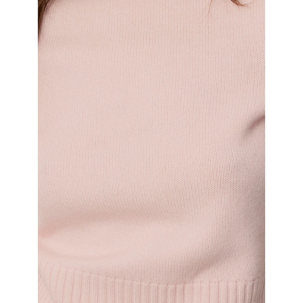 Wool & Cashmere Short-Sleeve Sweater