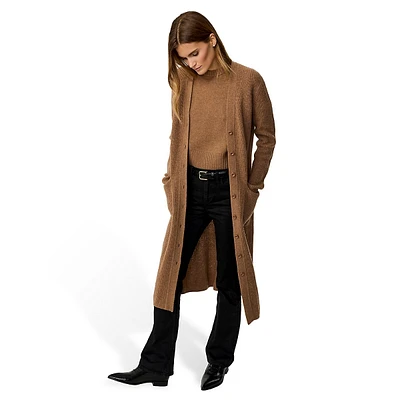 Wool & Cashmere Longline Cardigan