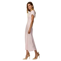 Silky Satin Midi Dress