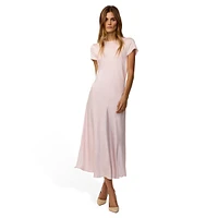 Silky Satin Midi Dress