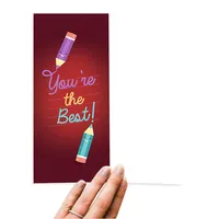 Unisex Say It With Sox Teacher's Pet Socks & Greeting Card Set