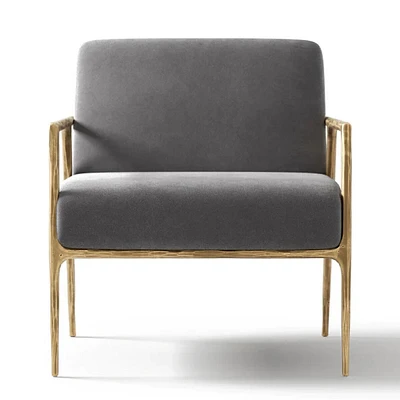 Marcus Fabric Bronze Accent Chair