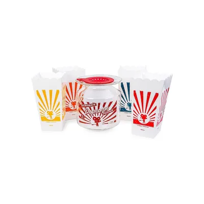 Microwave Popcorn Popper & 4 Boxes