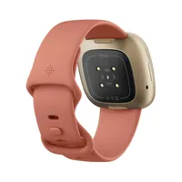 Unisex Versa 3 Aluminum & Silicone Smartwatch FB511GLPKFRCJK - Pink Clay