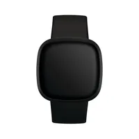 Unisex Versa 3 Aluminum & Silicone Smartwatch FB511BKBKFRCJK - Black