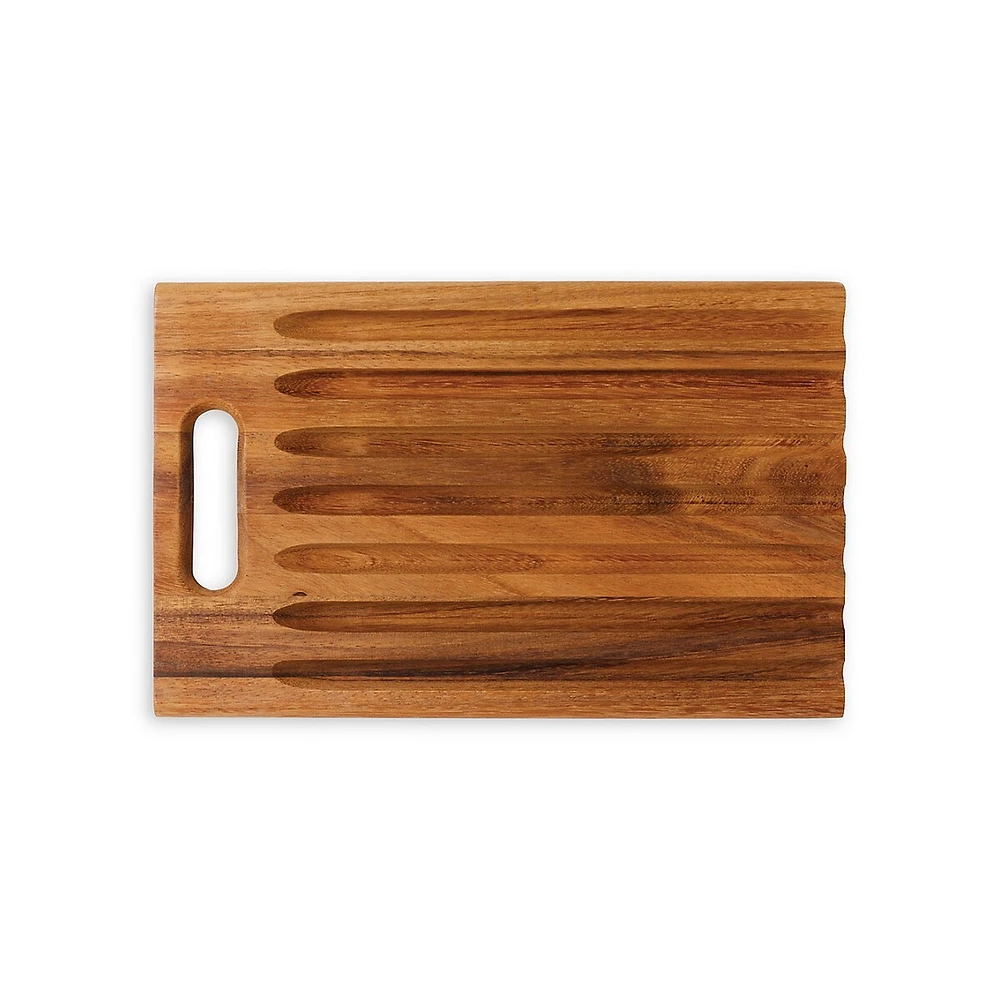 Gourmet Acacia Wood Sweep Off Bread Board