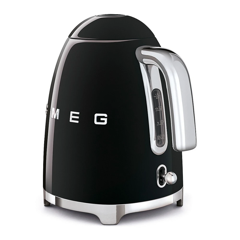 Retro-Style 3D-Logo Electric Kettle