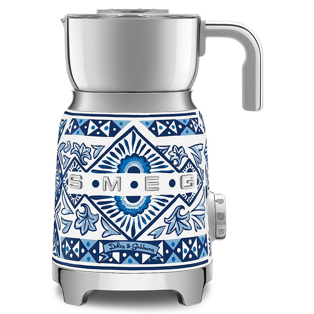 Smeg x Dolce&Gabbana Blu Mediterraneo Milk Frother MFF01DGBUS