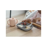 Ensemble d'alimentation en silicone Baby's Sips and Bites, trois pièces