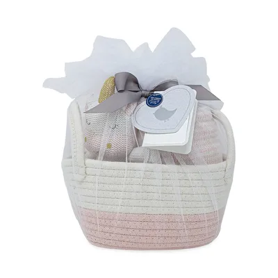 3-Piece Kenzie Unicorn and Knit Blanket Gift Basket