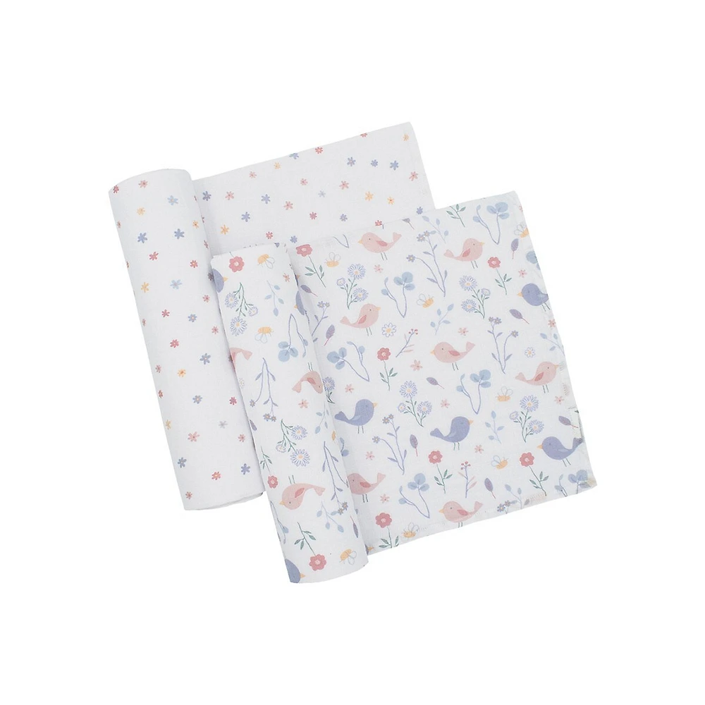 2-Pack Muslin Swaddle Blankets - Sweet Tweet