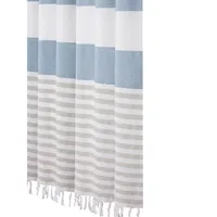 Stripe & Tassel Shower Curtain