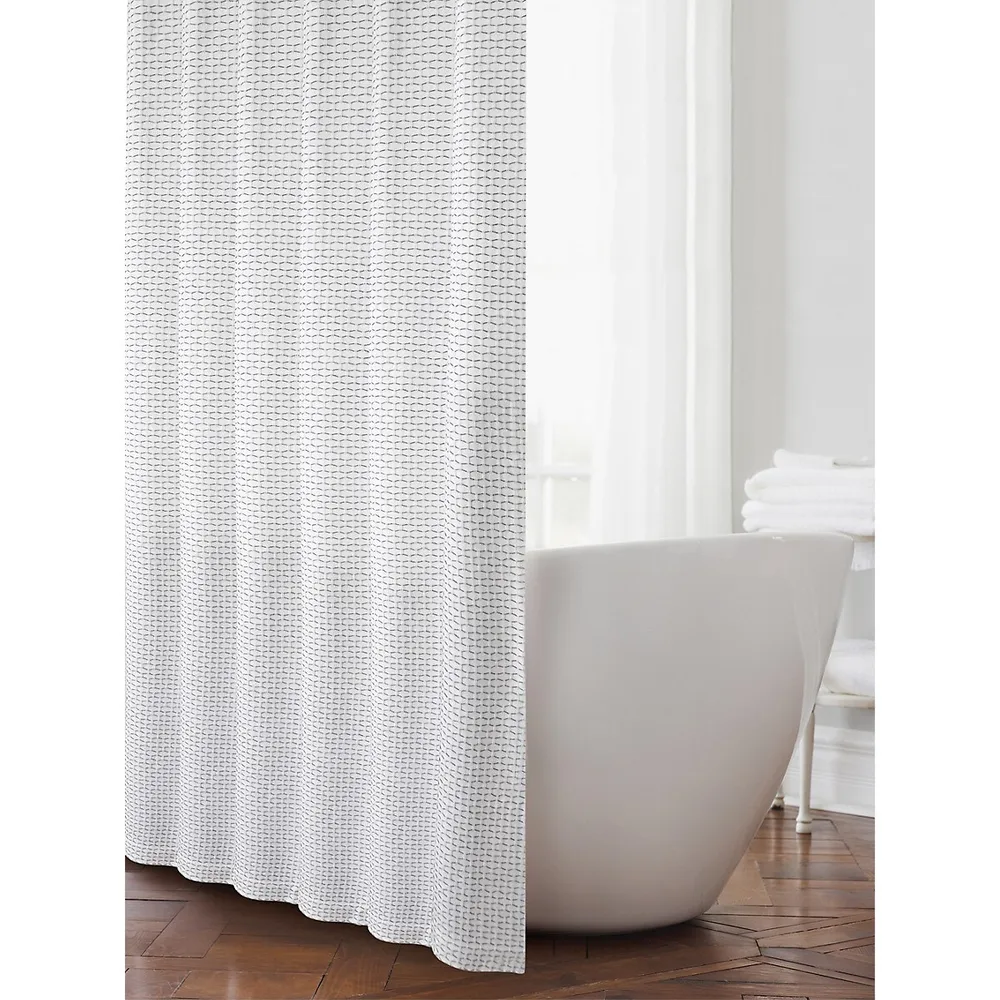 Textured Honeycomb Shower Curtain