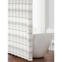 Multi-Stripe Cotton Shower Curtain