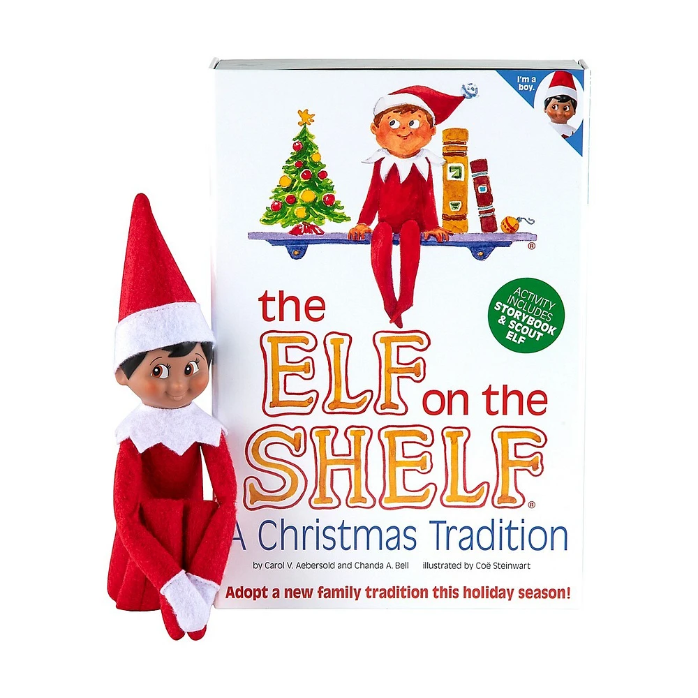 The Elf On The Shelf Bilingual Box Set - Boy Dark