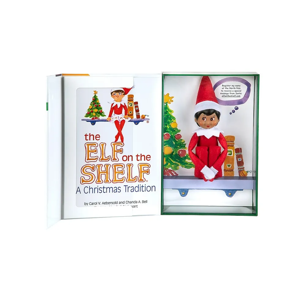 The Elf On The Shelf Bilingual Box Set - Girl Dark