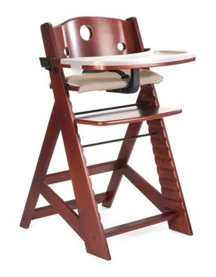 Height Right High Chair in Mahogany