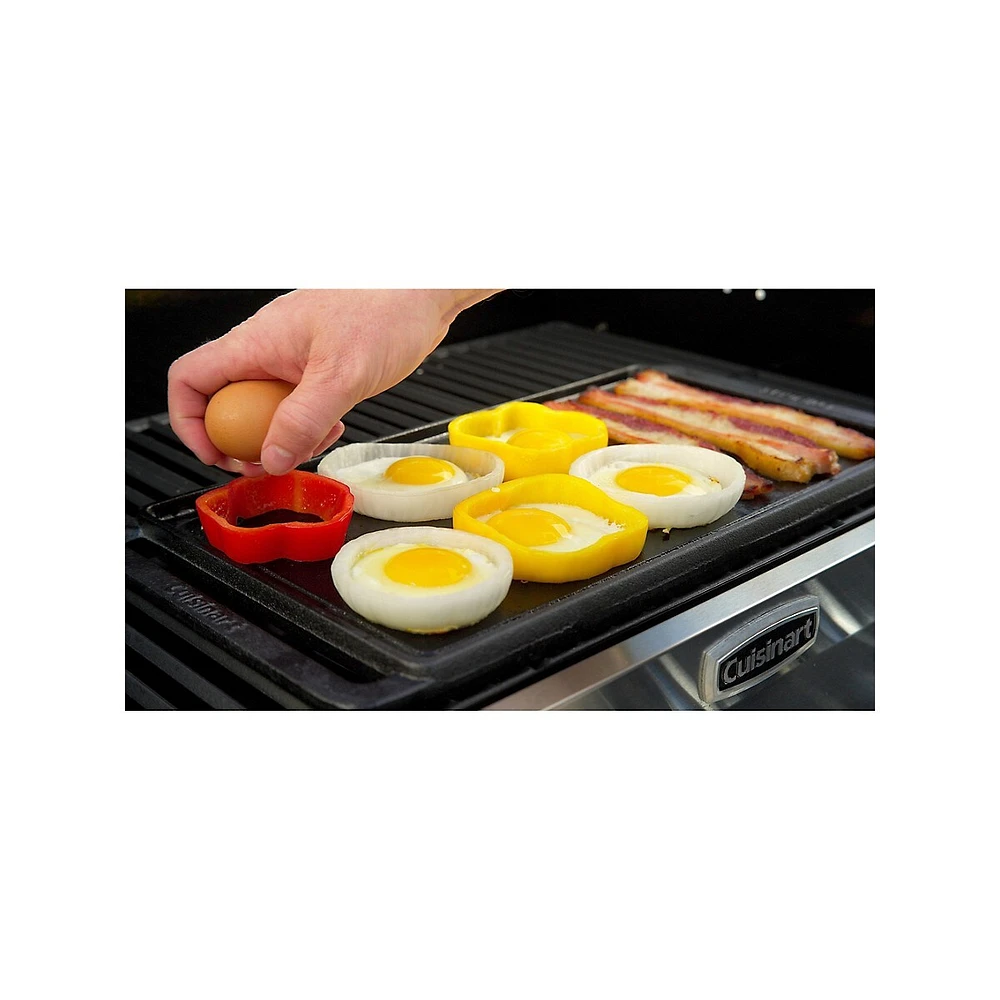 Reversible Cast Iron Grill/Griddle Plate