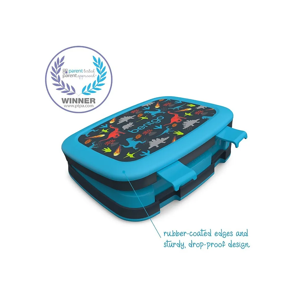 Kid's Dinosaur-Print BPA-Free Leak-Free Lunchbox