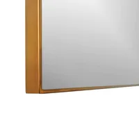 Gold Metal Mantle Mirror